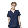 Bluza uniforma medicala, W123, 6555-NAVY