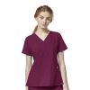 Bluza uniforma medicala, W123, 6555-WINE
