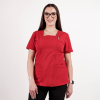 Bluza medicala Lotus Flex, stretch, rosu, TRS-NP11