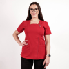 Bluza medicala Lotus Flex, stretch, rosu, TRS-NP11