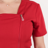 Bluza medicala Lotus Flex, stretch, rosu, TRS-NP11