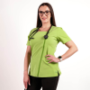 Bluza medicala Lotus Flex, stretch, verde macha, TRS-NP11