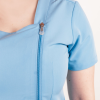 Bluza medicala Lotus Flex, stretch, albastru ciel, TRS-NP11