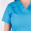 Bluza medicala Lotus Flex, stretch, albastru deschis, CVC-NP1