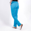 Pantaloni medicali Lotus Flex, stretch, cu elastic si snur, albastru deschis, CVC-SP2