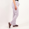 Pantaloni medicali Lotus Flex, stretch, cu elastic si snur, mov deschis, CVC-SP2