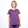 Bluza medicala Lotus Flex, stretch, visiniu, CVC-NP3