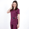 Bluza medicala Lotus Flex, stretch, wine, CVC-NP3