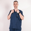 Bluza medicala Lotus Flex, stretch, bleumarin, TRS-KH1