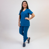 Costum medical Lotus Flex, stretch, albastru royal, TS-NP8 TS-SP4