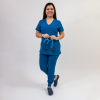 Costum medical Lotus Flex, stretch, albastru royal, TS-NP8 TS-SP4