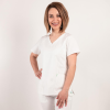 Costum medical Lotus Flex, stretch, alb, CVC-NP4 CVC-SP2