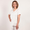 Costum medical Lotus Flex, stretch, alb, CVC-NP4 CVC-SP2