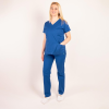 Costum medical Lotus Flex, stretch, albastru royal, CVC-NP4 CVC-SP2