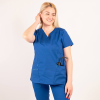 Costum medical Lotus Flex, stretch, albastru royal, CVC-NP4 CVC-SP2