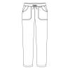 Costum medical Lotus Flex, stretch, albastru royal, CVC-NP4 CVC-SP2