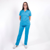 Costum medical Lotus Flex, stretch, albastru deschis, CVC-NP1 CVC-SP2