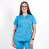 Costum medical Lotus Flex, stretch, albastru deschis, CVC-NP1 CVC-SP2
