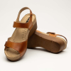 Sandale Leon 1041, din piele, de vara, maro