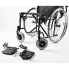Carucior handicap cu roti pneumatice, pliabil cu detasare rapida a rotilor Ortomobil 040202