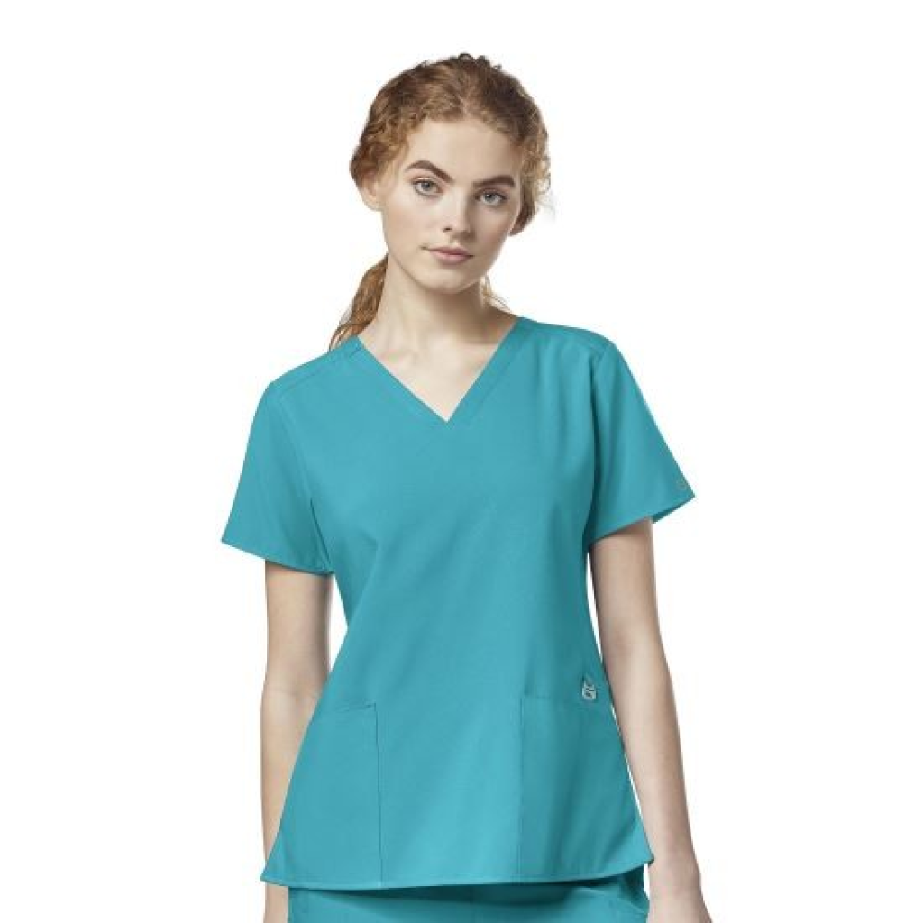 Bluza uniforma medicala, W123, 6555-TEAL