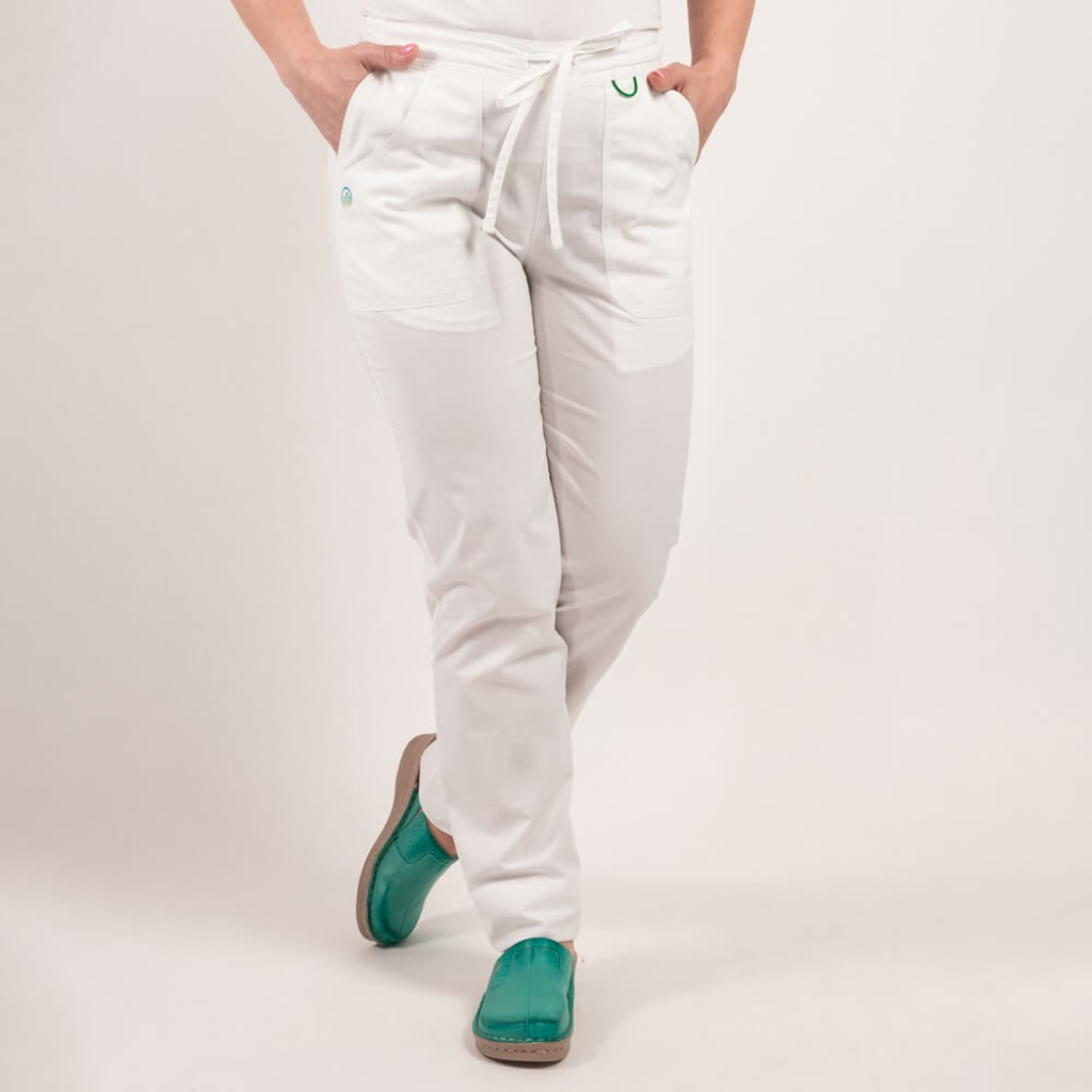 Costum medical Lotus Flex, stretch, alb, CVC-NP4 CVC-SP2