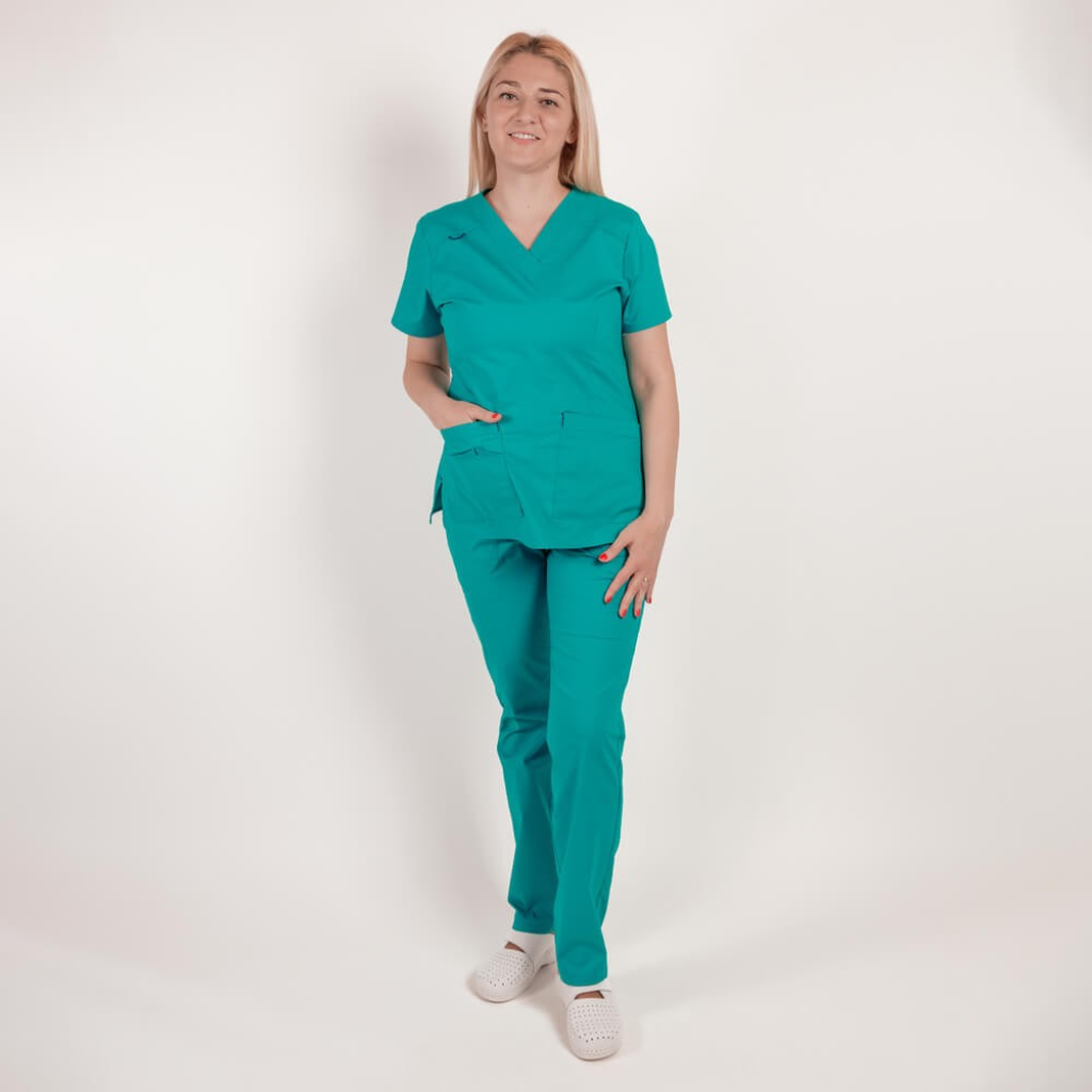 Costum medical Lotus Flex, stretch, aqua, CVC-NP1 CVC-SP2