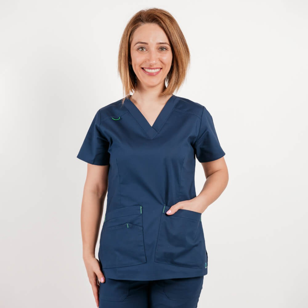 Costum medical Lotus Flex, stretch, bleumarin, CVC-NP1 CVC-SP2