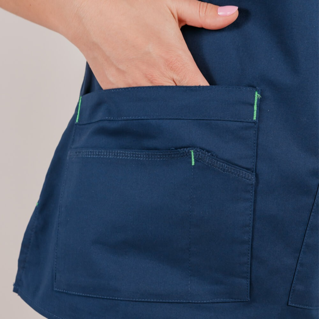 Costum medical Lotus Flex, stretch, bleumarin, CVC-NP1 CVC-SP2