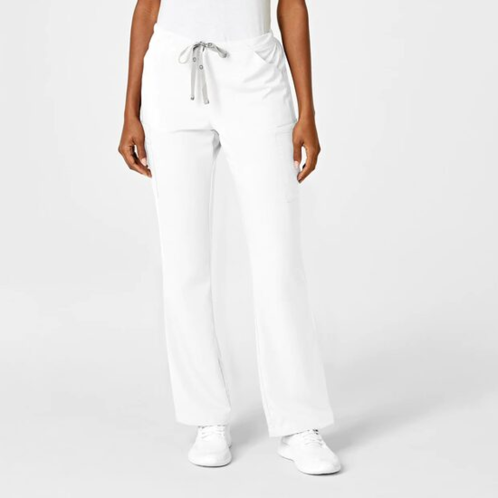 Pantaloni uniforma medicala, WonderWink PRO, 5319-WHIT