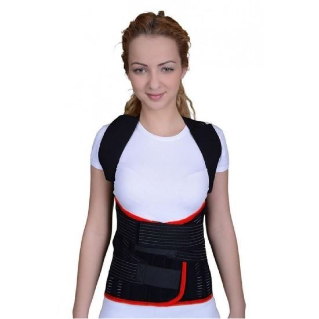 Orteza toraco-lombo-sacrala, Corset Hessing, negru, BRC330K XXL