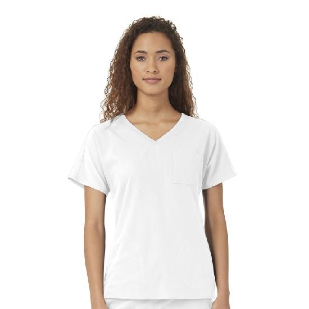 Bluza uniforma medicala, WonderWink Aero, 6329-WHIT