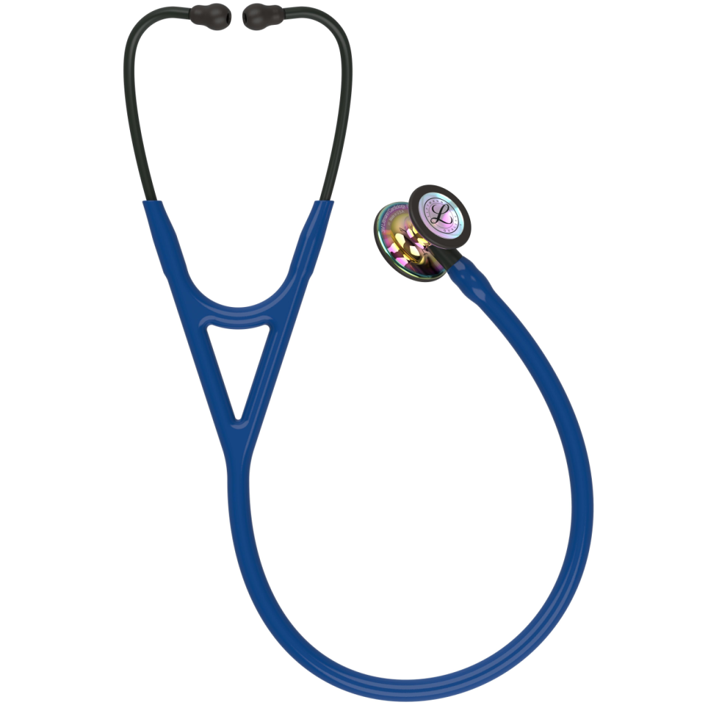 Stetoscop 3M Littmann Cardiology IV Bleumarin capsula curcubeu finisaj oglinda 6242 privire de ansamblu