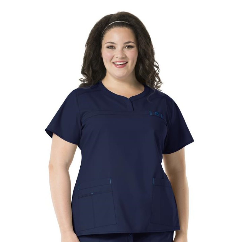 Bluza uniforma medicala, WonderFlex, 6208-NAVY