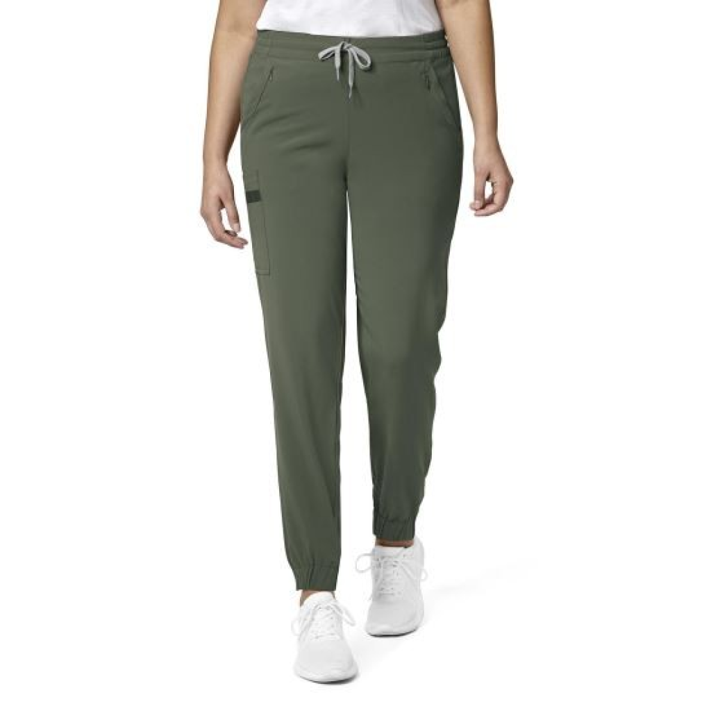 Pantaloni uniforma medicala, WonderWink Renew, 5234-OLIVE L