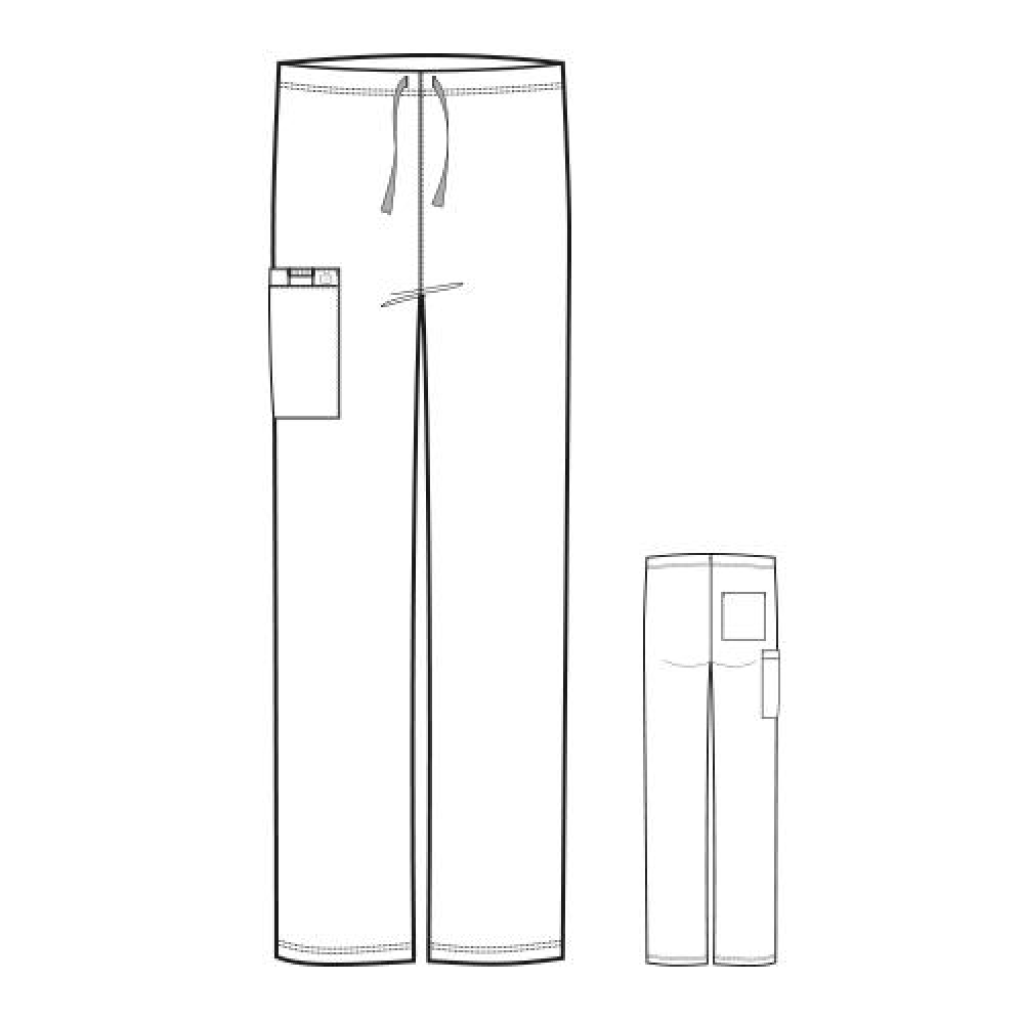 Pantaloni unisex uniforma medicala, WonderWORK, 500-WHIT