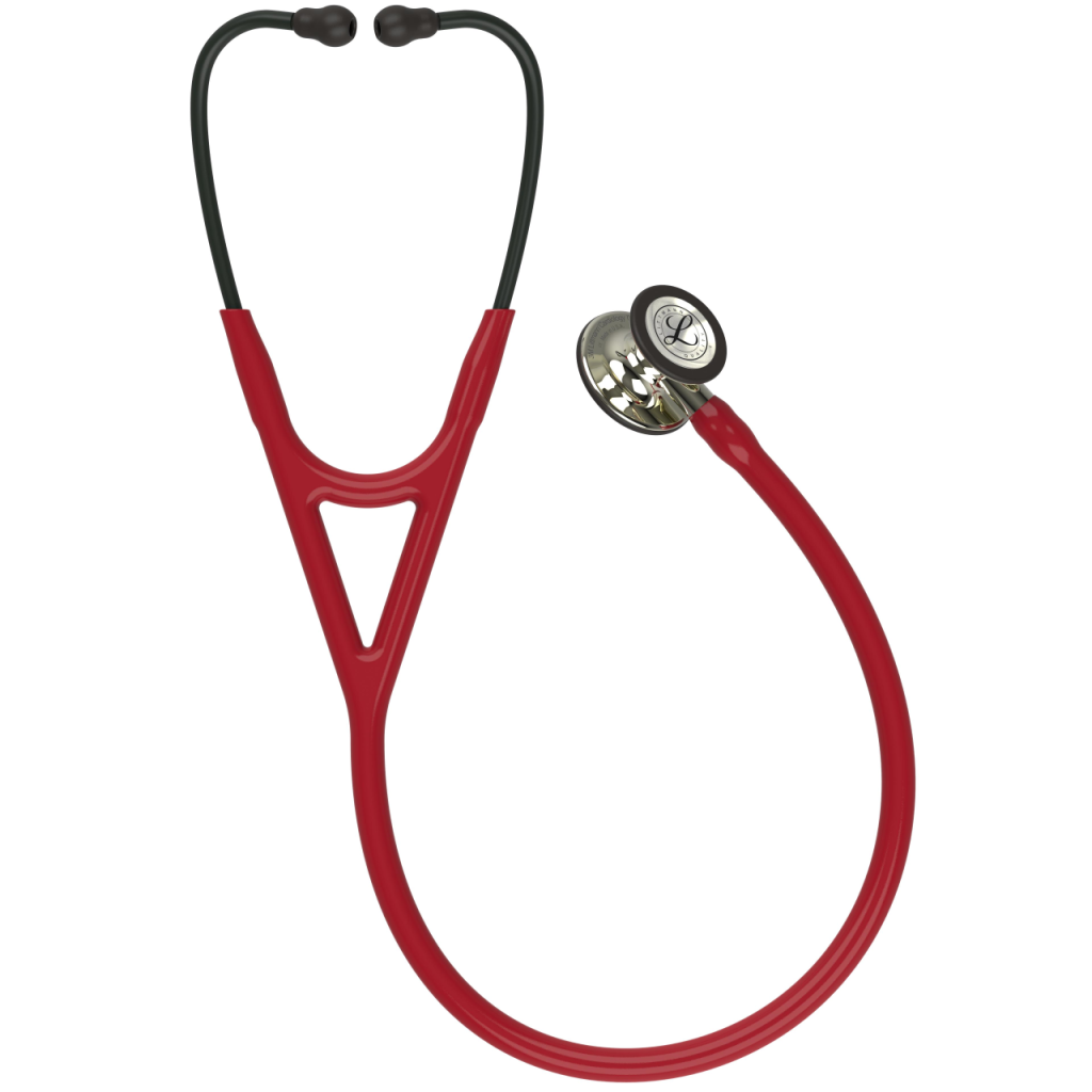 Stetoscop 3M Littmann Cardiology IV Rosu burgund, capsula sampanie 6176 privire de ansamblu