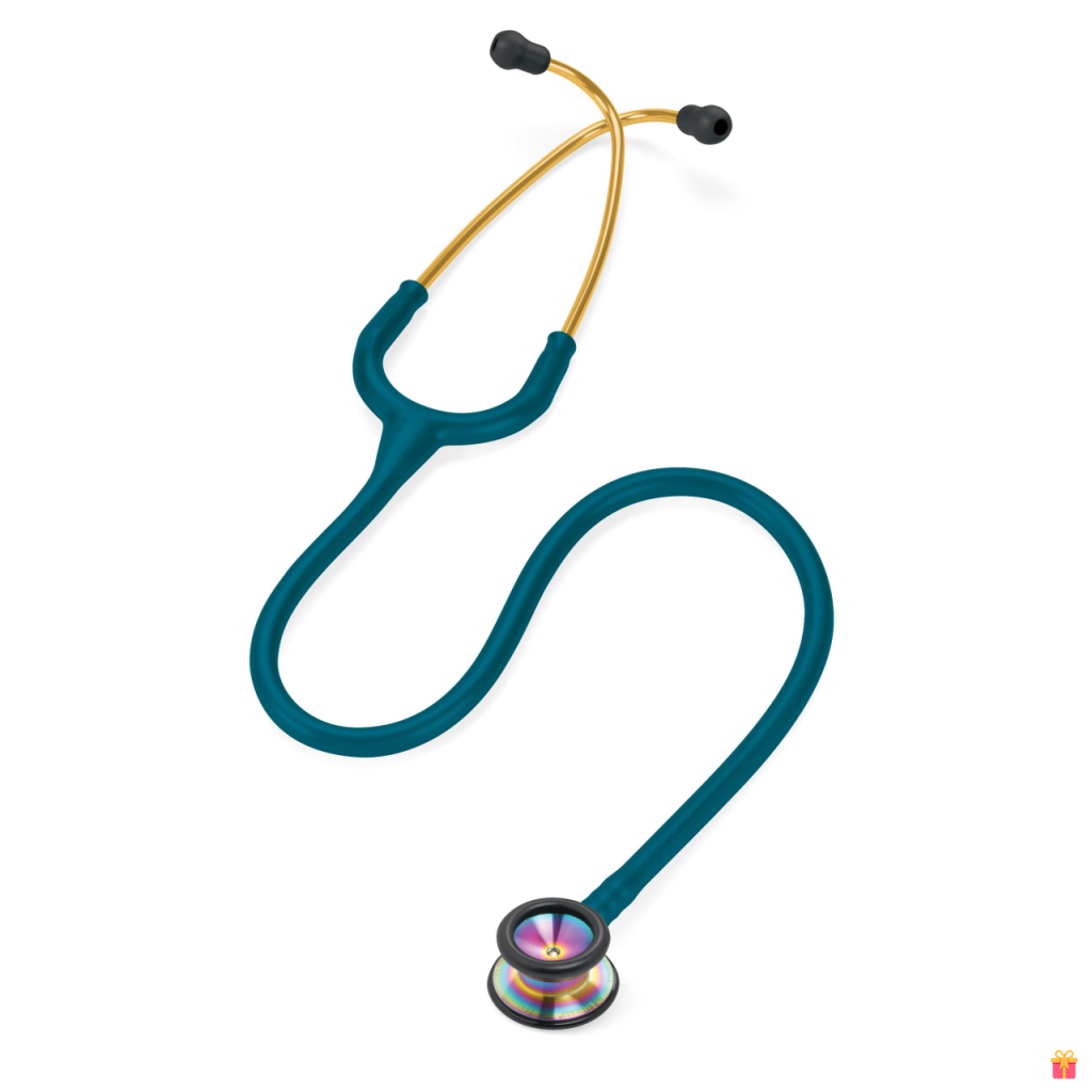 Stetoscop 3M Littmann Classic II Pediatric Albastru Caraibe capsula curcubeu 2153 privire de ansamblu