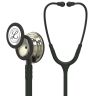 Pachet student - Stetoscop Littmann Classic III Negru cu capsula sampanie 5861 + Borseta rosu perlat